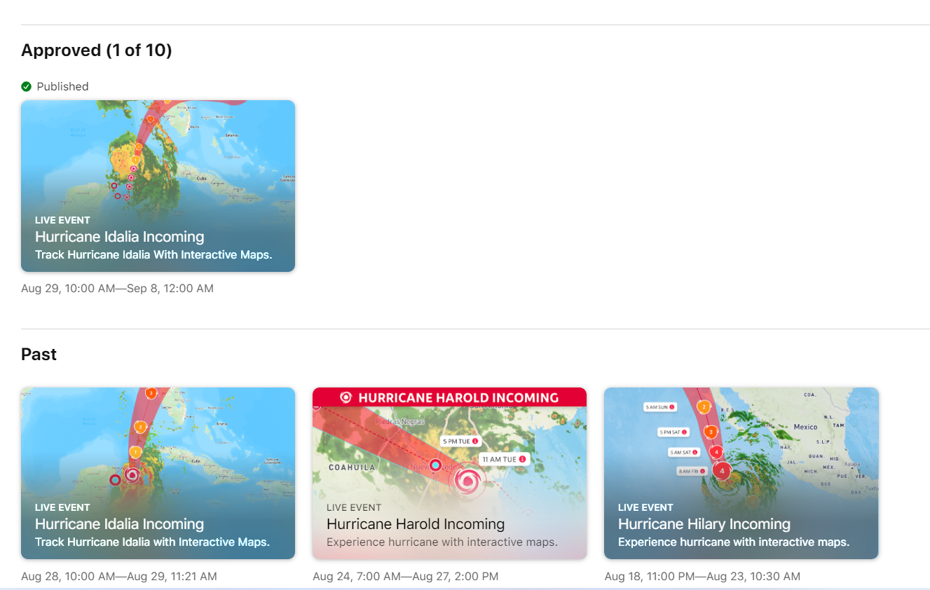 App Store Event · Hurricane Season Banner